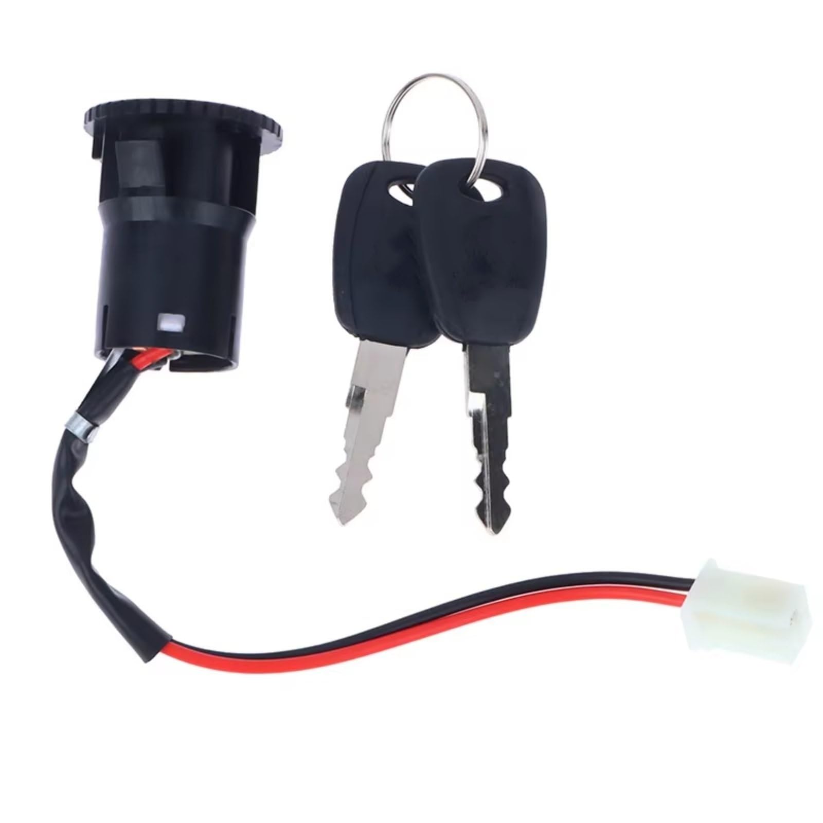 Zündschlüsselschalter 2 Drähte Zündschalter Mit 2 Schlüsseln EIN-/Aus-Sperre Für Elektroroller ATV Pocket-Bikes Motorrad Motorrad ATV Quad Bike 1Set Start Key Lock Schalter(Type 1) von NOVEMS