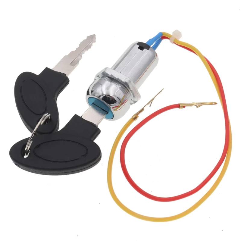 Zündschlüsselschalter 2-Draht-Zündschalterschlüssel Für Elektroroller-Fahrrad Start Key Lock Schalter(B) von NOVEMS