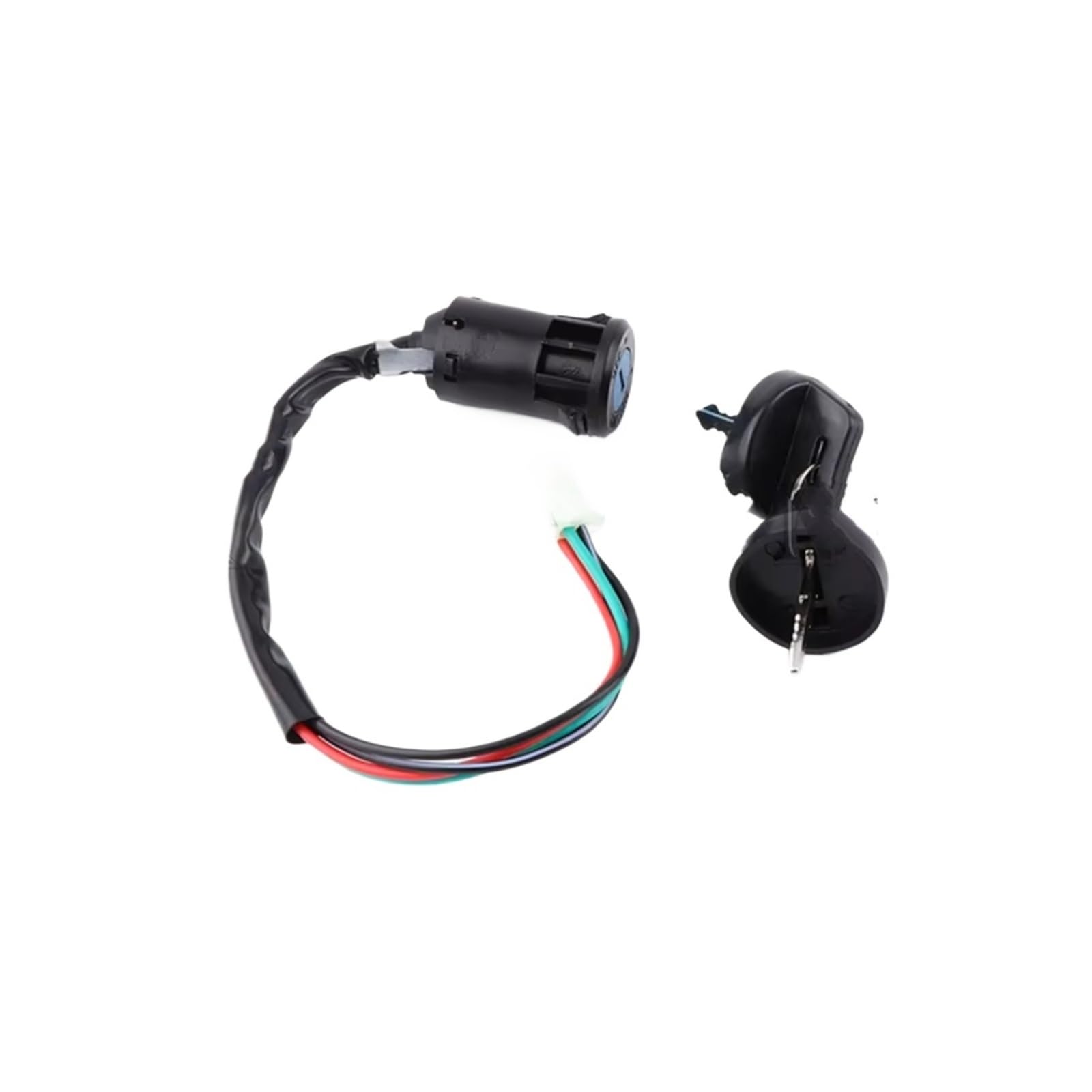 Zündschlüsselschalter 4 Drähte Universal 2 Zündschlüssel Startschalter Türschlossschlüssel Für ATV Go Kart Quad Dirt Bike Scooter Motorradzubehör Start Key Lock Schalter(B) von NOVEMS