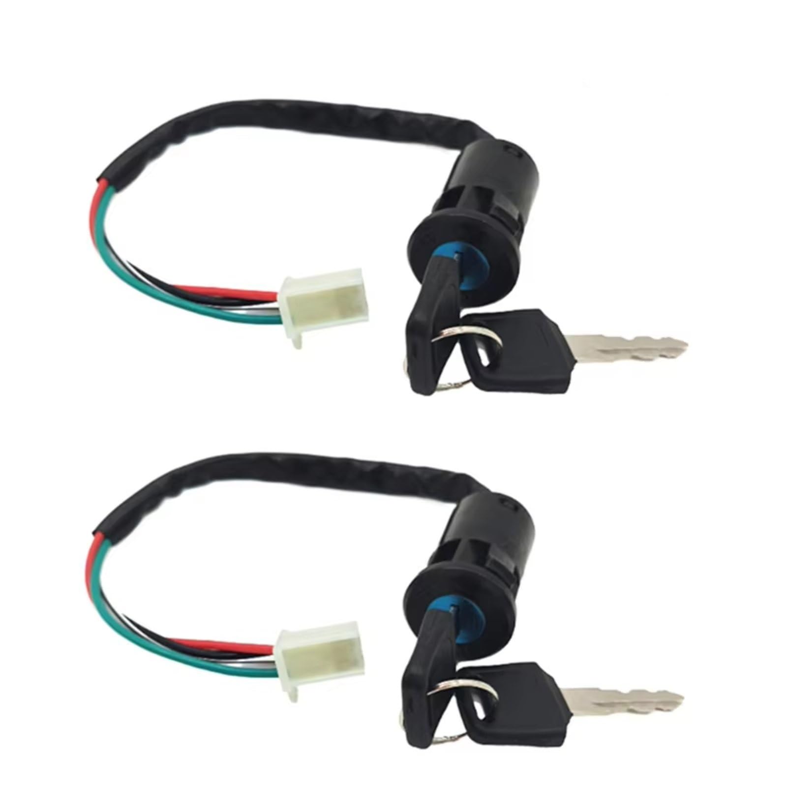 Zündschlüsselschalter ATV-Zündschlüssel Mit Kabel Und Schloss Für Die Meisten Quad-Dirtbikes 50/70/110/125/150/250 Cc, Motorrad ATV Quad Dirtbike Start Key Lock Schalter(2pcs) von NOVEMS