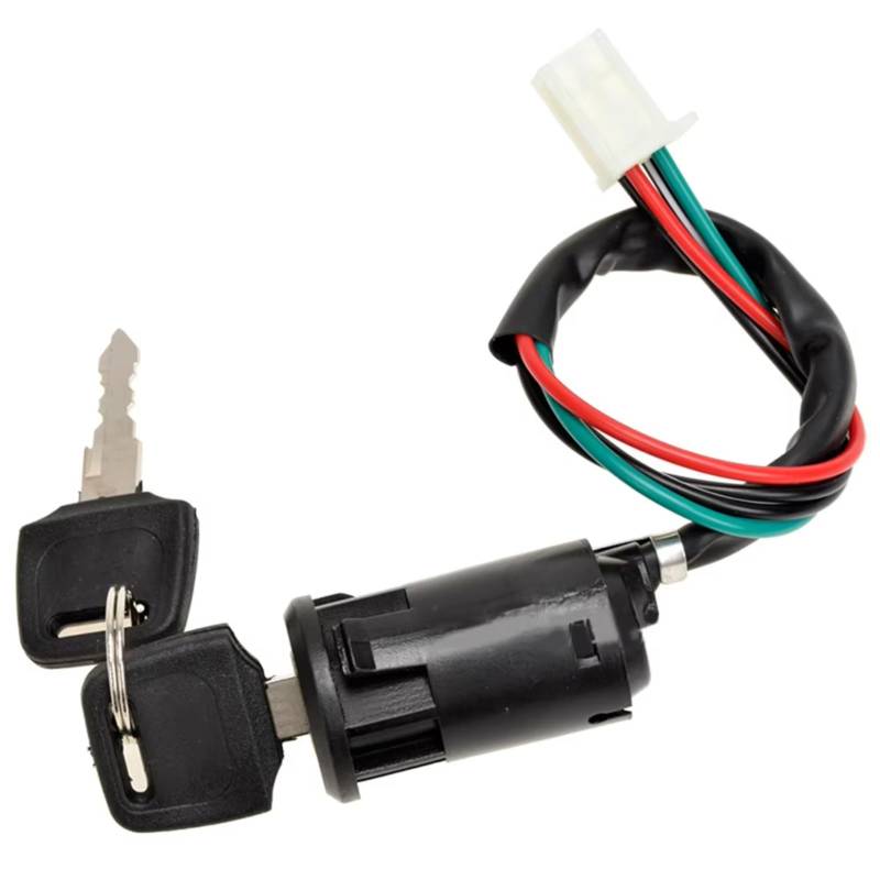 Zündschlüsselschalter Für 50cc 70cc 90cc 110cc 125cc Quad ATV Dirt Motorrad Zündschalter 4 Pin Zündschlüssel Schalter Elektrische Start ATV Schlüssel Start Key Lock Schalter von NOVEMS