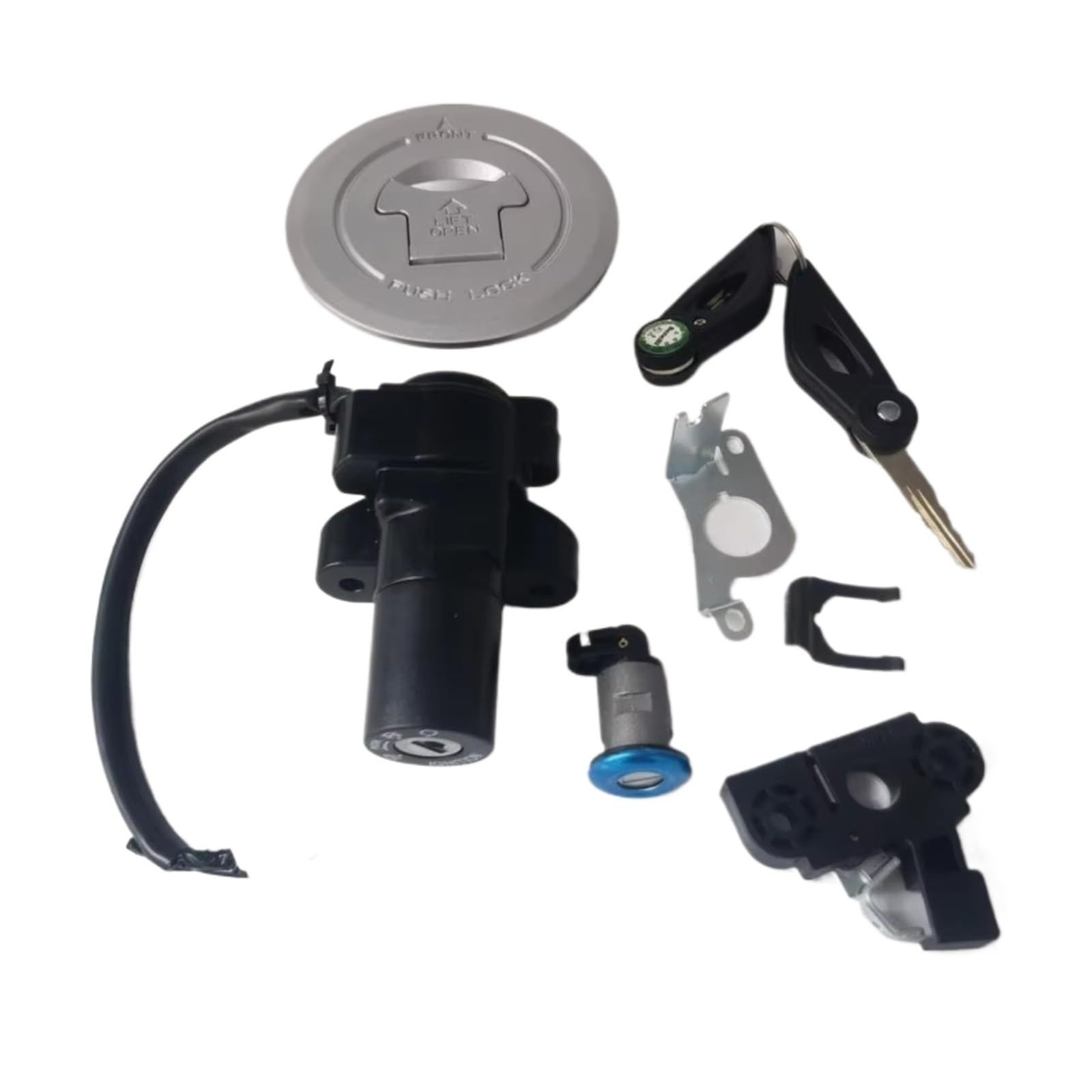 Zündschlüsselschalter Für Benelli TNT125 TNT135 BJ125-3E BJ125-3F Motorradschloss-Set (Zündschloss & Tankdeckel) Start Key Lock Schalter von NOVEMS