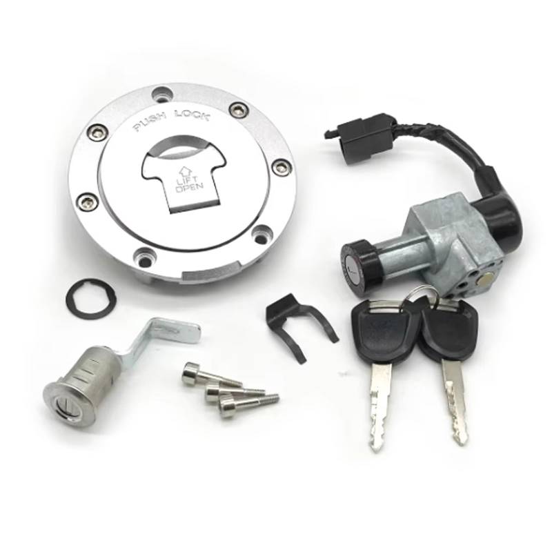 Zündschlüsselschalter Für CB190R CBF190R Motorrad Tankdeckel Schloss Zündschloss Schloss Set Sitz Schloss Set Mit Schlüssel Start Key Lock Schalter(A) von NOVEMS