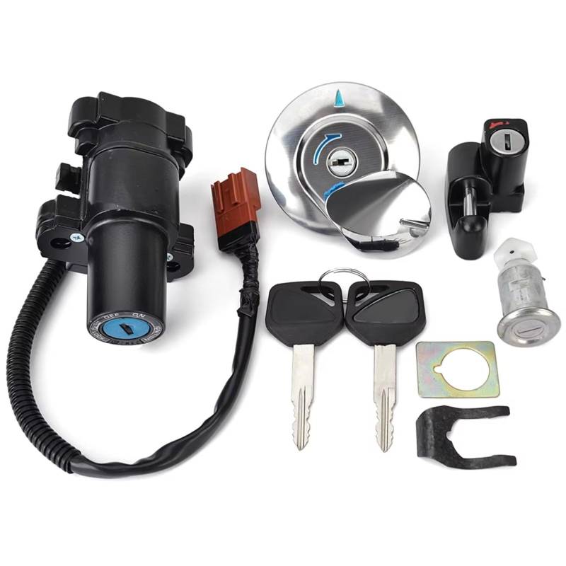 Zündschlüsselschalter Für CB400SS CB 400SS Kraftstoff Gas Kappe Zündung Schalter Sitz Schloss Mit Schlüssel Kit Motorrad Teile Start Key Lock Schalter von NOVEMS