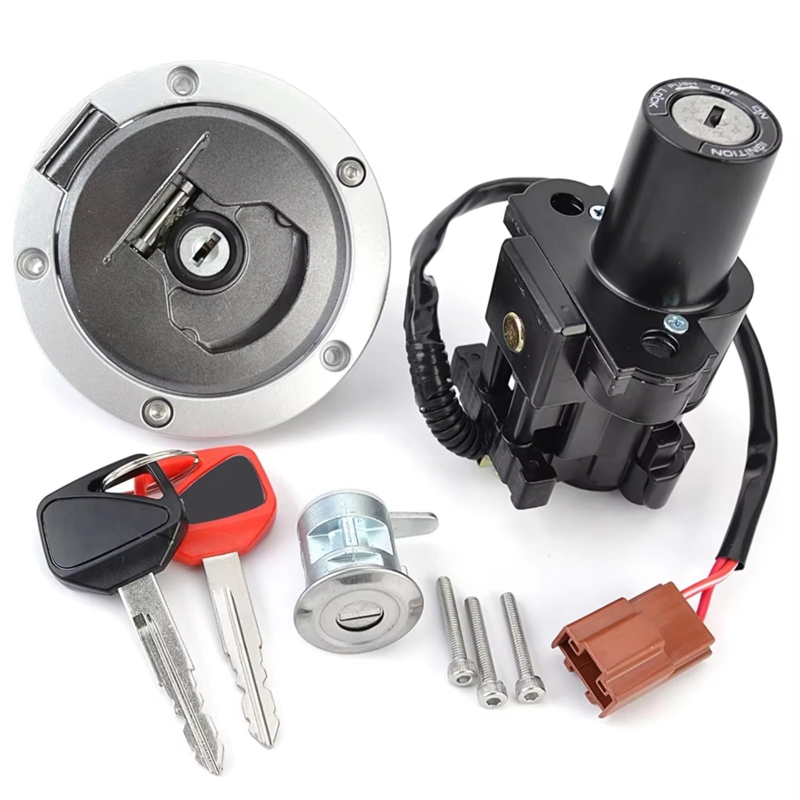 Zündschlüsselschalter Für CB500 CB500F CBR500 CBR500R 2018-2023 CBR400 CBR400R 2017-2022 35010-MJW-A04 Kraftstoff Gas Kappe Zündung Schalter Sitz Schloss Start Key Lock Schalter Zündschlüsselschalter Für CB500 CB500F CBR500 CBR500R 2018-2023 CBR400 CBR400R 2017-2022 35010-MJW-A04 Kraftstoff Gas Kappe Zündung Schalter Sitz Schloss Start Key Lock Schalter von NOVEMS