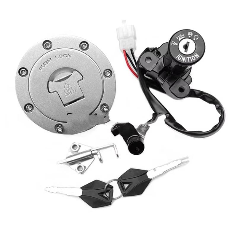 Zündschlüsselschalter Für CFMOTO CFNK400 400NK 650NK 650MT 2016-2019 Motorrad Zündschlüssel Elektrisches Türschloss Tankschloss Set Start Key Lock Schalter von NOVEMS