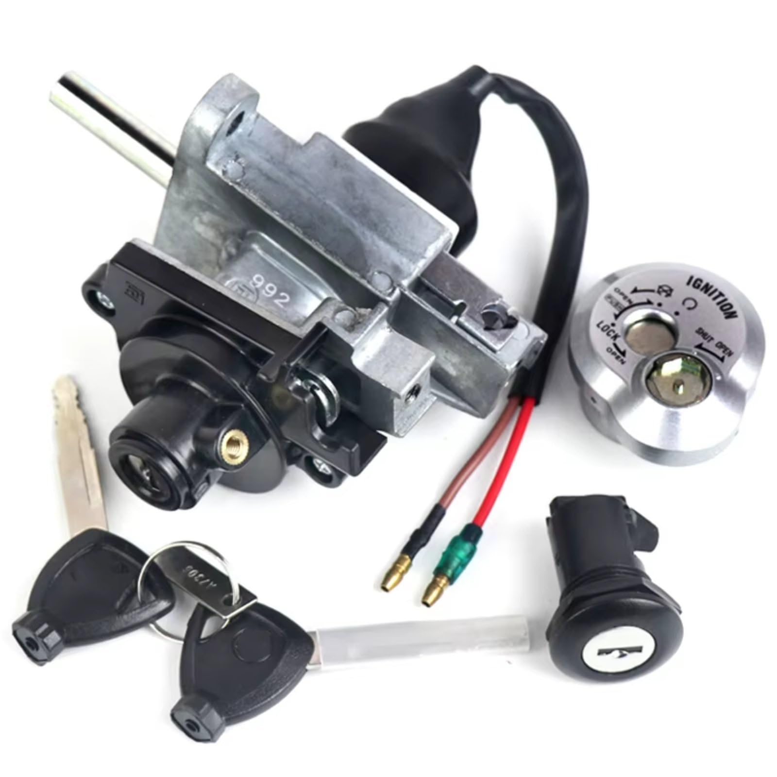 Zündschlüsselschalter Für Cygnus Z 125 XA125 Ersatzteil Motorrad Roller Zündschlüssel Set Sitz Lock Key Start Key Lock Schalter(B) von NOVEMS