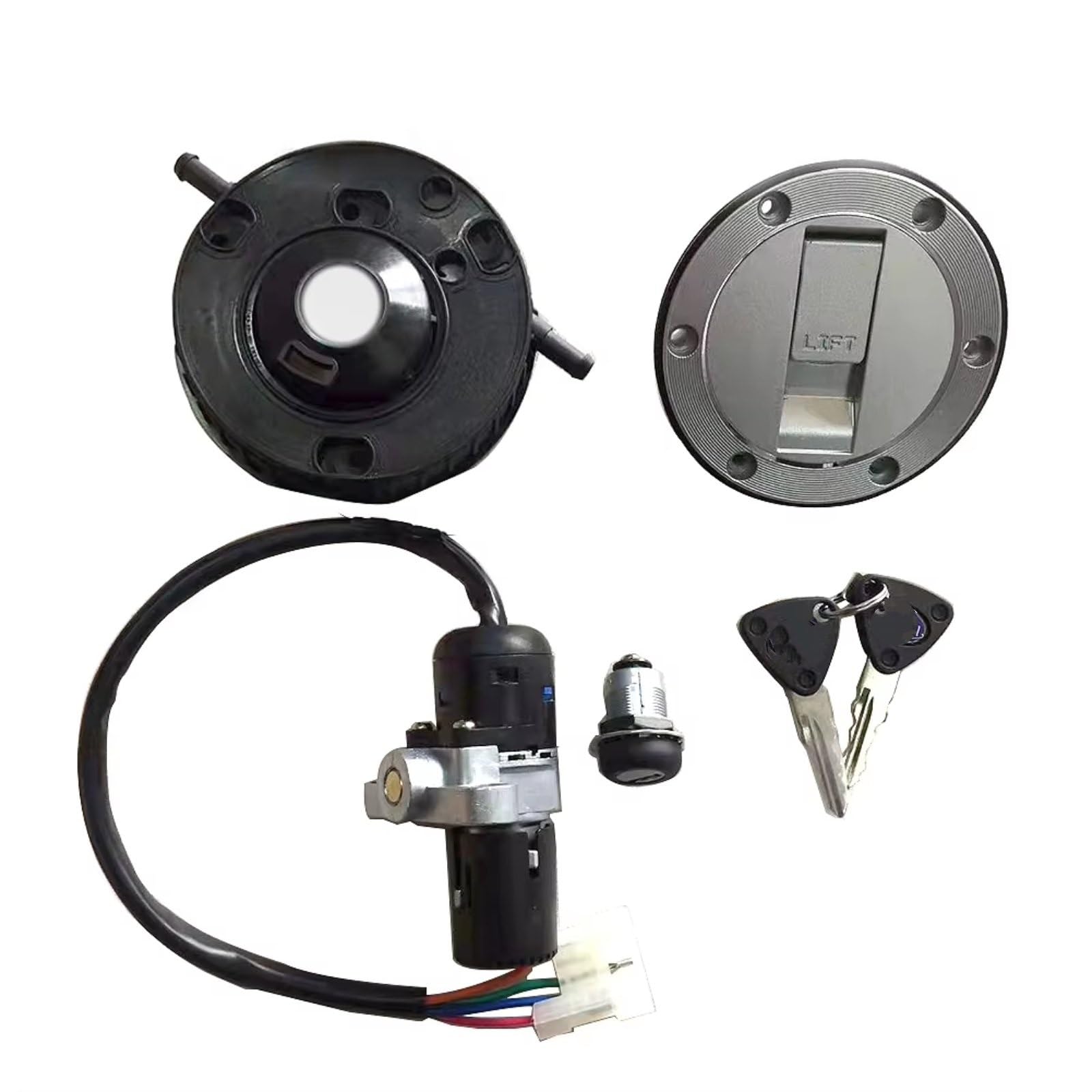 Zündschlüsselschalter Für FB Für Mondial HPS 125 Zündschloss Schloss Kraftstoff Gas Tank Lock Set Motorrad Zubehör Start Key Lock Schalter Zündschlüsselschalter Für FB Für Mondial HPS 125 Zündschloss Schloss Kraftstoff Gas Tank Lock Set Motorrad Zubehör Start Key Lock Schalter von NOVEMS