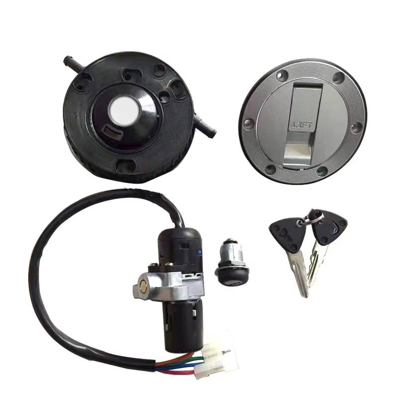 Zündschlüsselschalter Für FB Für Mondial HPS 125 Zündschloss Schloss Kraftstoff Gas Tank Lock Set Motorrad Zubehör Start Key Lock Schalter von NOVEMS