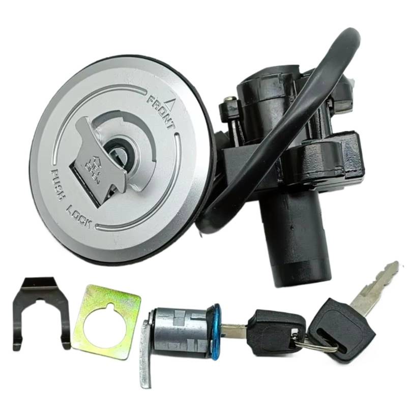 Zündschlüsselschalter Für Hornet 250 CB250F 3 Drähte CB600F 599 98-02 CB600F22 Für Hornet S PC36 2000-2002 Zündschlos Kraftstoff Gas Kappe Sitz Schlos Schlüsse Set Start Key Lock Schalter von NOVEMS
