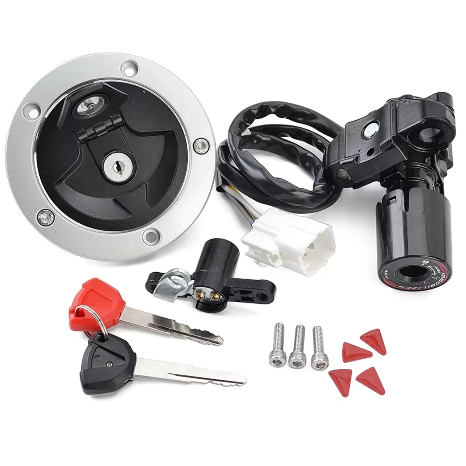Zündschlüsselschalter Für Kawasaki ER650 ER-6N EX650 ER-6F EX400 Für Ninja 400R 27045-5452 27005-0552 Tank Kappe Zündung Schalter Sitz Schloss Mit Schlüssel Kit Start Key Lock Schalter Zündschlüsselschalter Für Kawasaki ER650 ER-6N EX650 ER-6F EX400 Für Ninja 400R 27045-5452 27005-0552 Tank Kappe Zündung Schalter Sitz Schloss Mit Schlüssel Kit Start Key Lock Schalter von NOVEMS