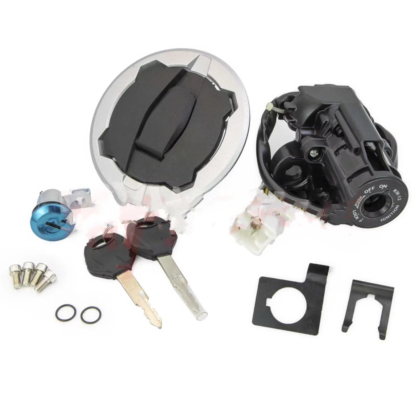 Zündschlüsselschalter Für Kawasaki Für Ninja 650 EX650 Z650 ER6F 2017-2023 Zündschalter Tankdeckelabdeckung Sitzschloss Schlüsselsatz Motorradzubehör Start Key Lock Schalter Zündschlüsselschalter Für Kawasaki Für Ninja 650 EX650 Z650 ER6F 2017-2023 Zündschalter Tankdeckelabdeckung Sitzschloss Schlüsselsatz Motorradzubehör Start Key Lock Schalter von NOVEMS
