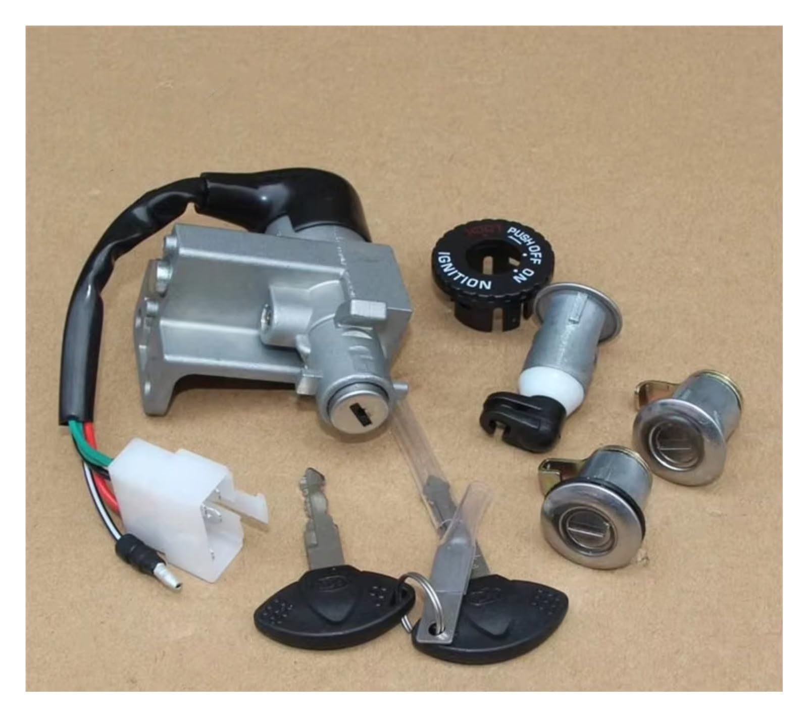 Zündschlüsselschalter Für Kymco 150 QJ Für Keeway Roller Motorrad Teil WIE Schloss Zündschlüssel Set Sitz Schloss Schlüssel Start Key Lock Schalter Zündschlüsselschalter Für Kymco 150 QJ Für Keeway Roller Motorrad Teil WIE Schloss Zündschlüssel Set Sitz Schloss Schlüssel Start Key Lock Schalter von NOVEMS