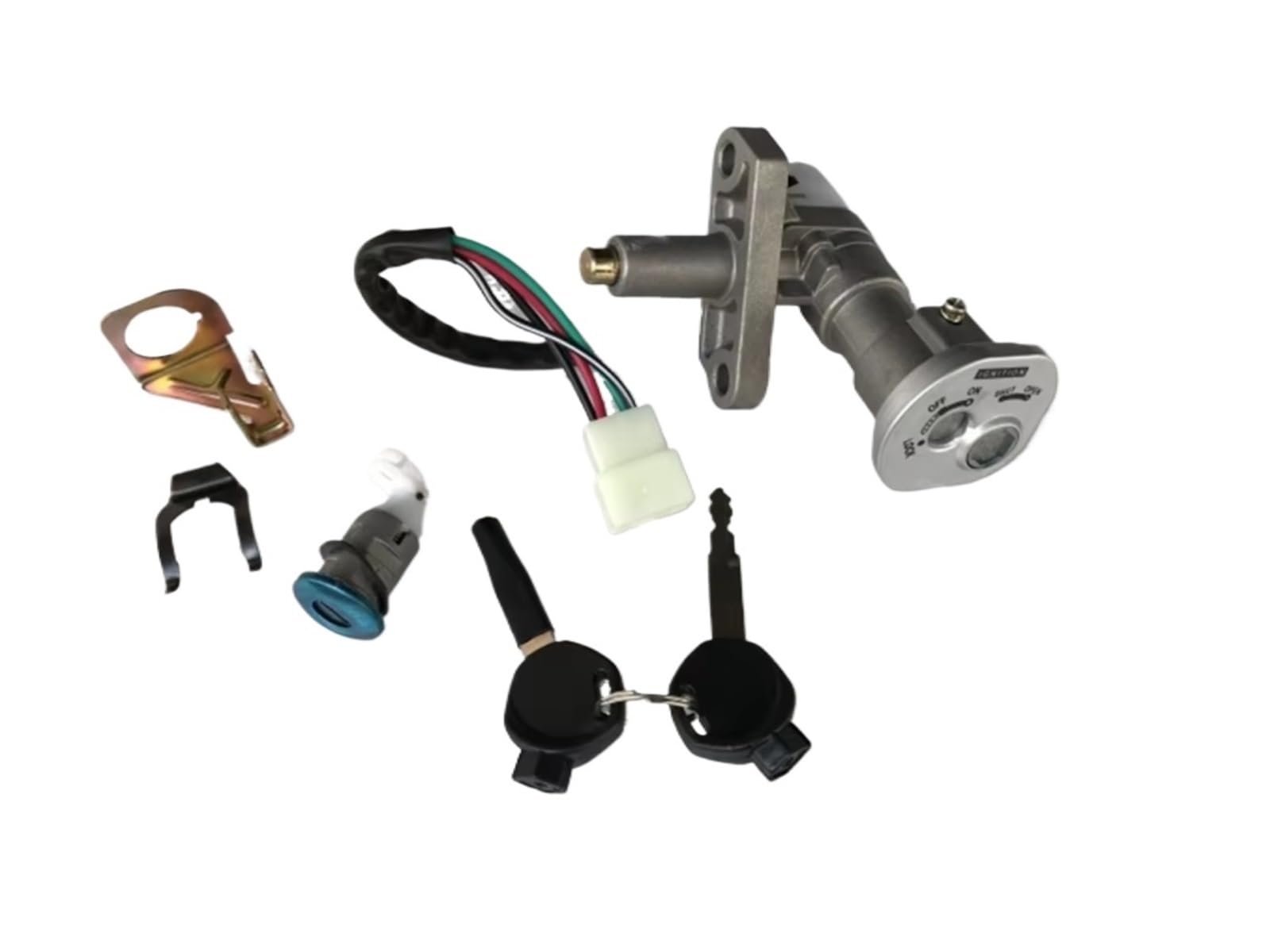 Zündschlüsselschalter Für Roller 50 90 KW50QT-2 QJ50QT-2 RX150 BWS125 BWS150 GY6 125 150 Motorrad Zündschloss Lock Key Set Start Key Lock Schalter Zündschlüsselschalter Für Roller 50 90 KW50QT-2 QJ50QT-2 RX150 BWS125 BWS150 GY6 125 150 Motorrad Zündschloss Lock Key Set Start Key Lock Schalter von NOVEMS