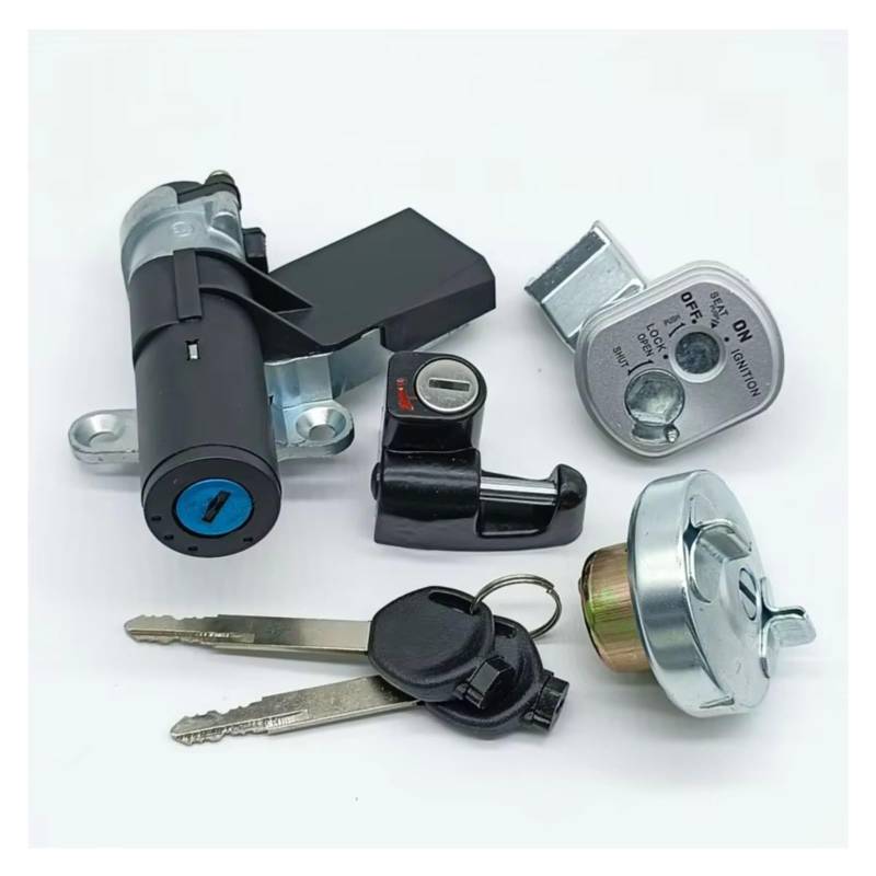 Zündschlüsselschalter Für Roller NPS 50 Für Krawall Für Zoomer 2003-2017 Zündschloss Tankdeckel Helm Sitzschloss Set Start Key Lock Schalter von NOVEMS