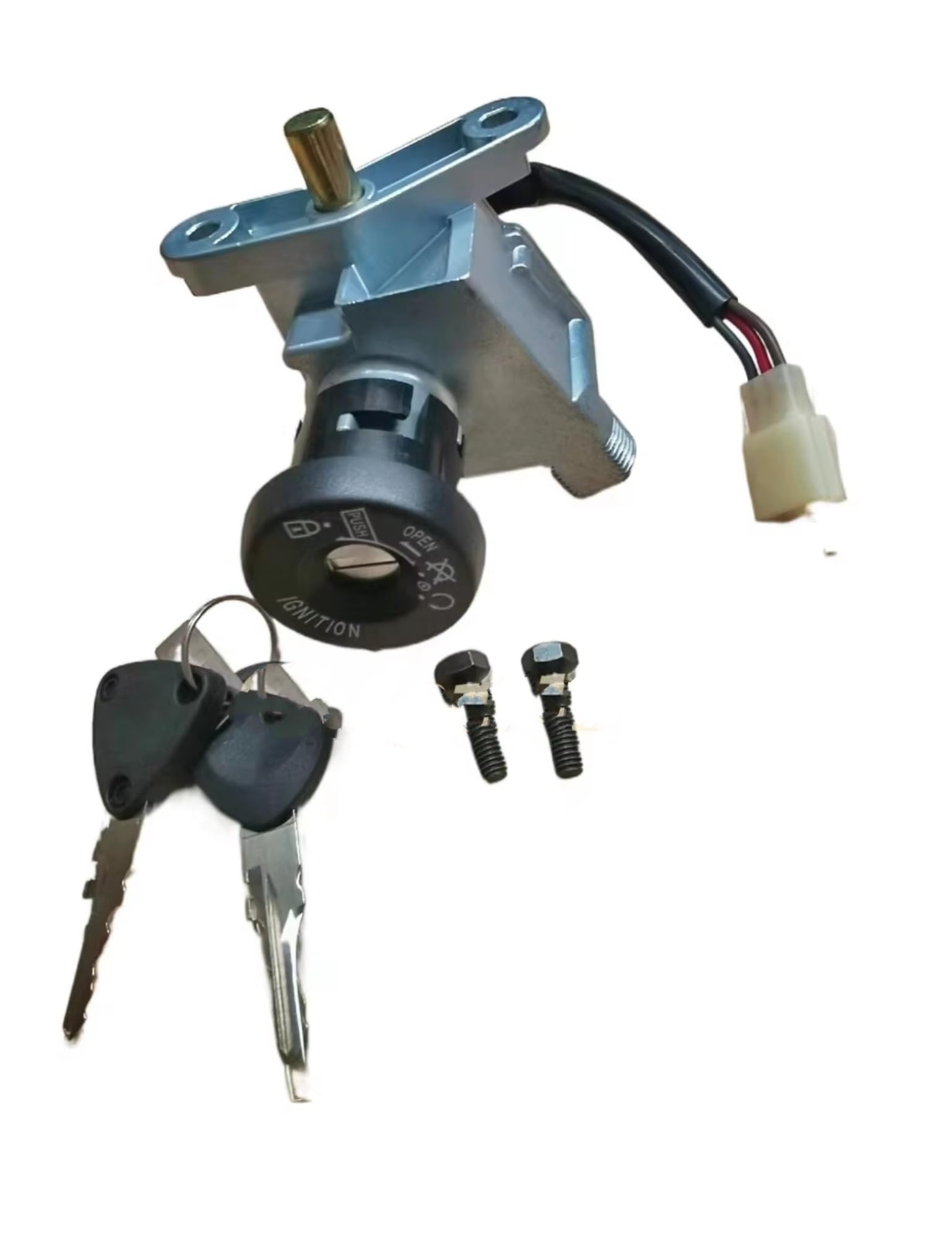 Zündschlüsselschalter Für SCHÜTZ EIN SCHLÜSSEL Scoot Für ANPASSUNGSFÄHIG 50 Für Booster 2004 YMH 50 BWS 2004 (3 DRÄHTE) (NUR) Motcycle Teile Lock Set Hauptschalter Start Key Lock Schalter von NOVEMS