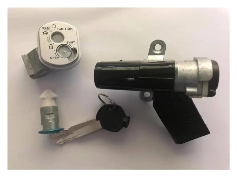Zündschlüsselschalter Für SDH50 50CC Schloss Zündschlüssel Set Key Kit Für QJ Für Keeway Roller Motorrad Ersatzteil Start Key Lock Schalter von NOVEMS
