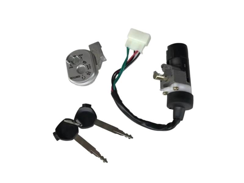 Zündschlüsselschalter Für Scooter 100 125 GY6 125 Ersatzteile Zündschlossschloss Aufbewahrungsbox Schlosslänge 5 Kabel 19 30 MM Zündschlossschlüsselsatz Start Key Lock Schalter(19MM A) von NOVEMS