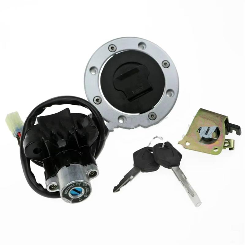 Zündschlüsselschalter Für Suzuki Für GSX-R 600/750/1000 GSX1200/1400 SV650 DL650/1000 TL1000R/S GSX600/750 Zündschloss Schloss Tankdeckel Abdeckung Schlüssel Sitz Start Key Lock Schalter von NOVEMS