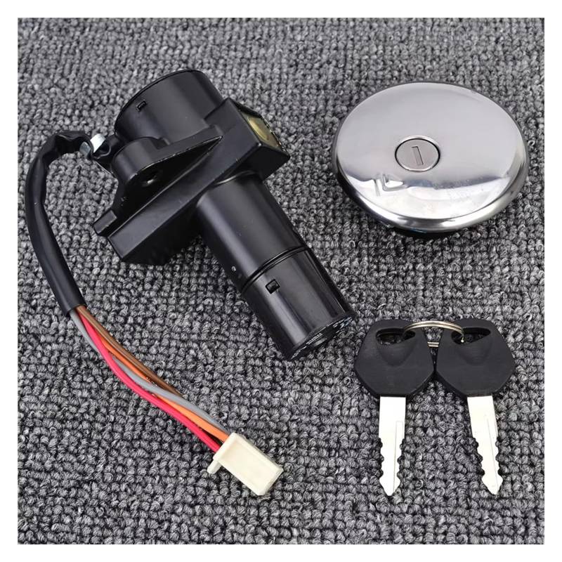 Zündschlüsselschalter Für Suzuki GN250 1985-2001/GN 250 Zündschloss Gas Tankdeckel Sitz Schloss Schlüssel Start Key Lock Schalter von NOVEMS