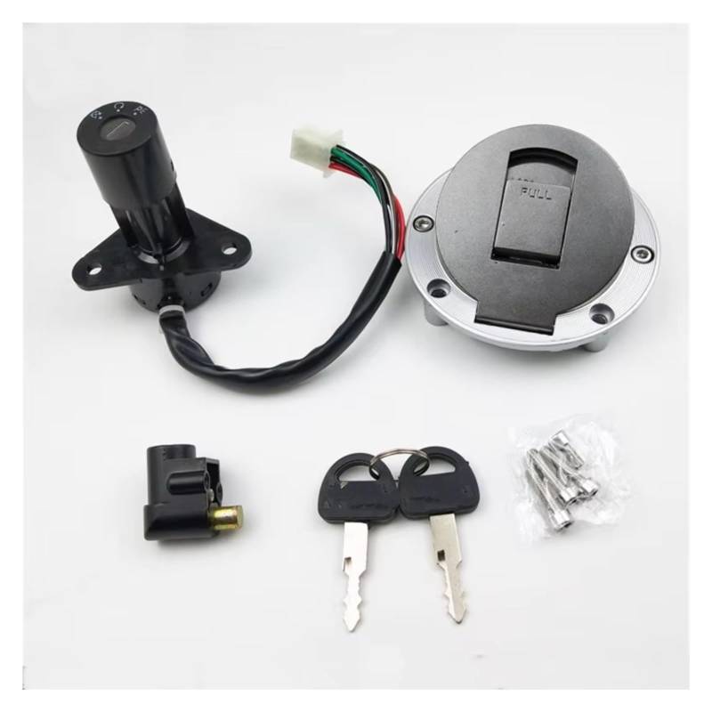 Zündschlüsselschalter Für Suzuki GS125 HJ125-8 QJ125 4 Draht 6 Draht Tankdeckel Abdeckung Schlösser Motorrad Zündschlüssel Set Start Key Lock Schalter(6 Drähte) von NOVEMS