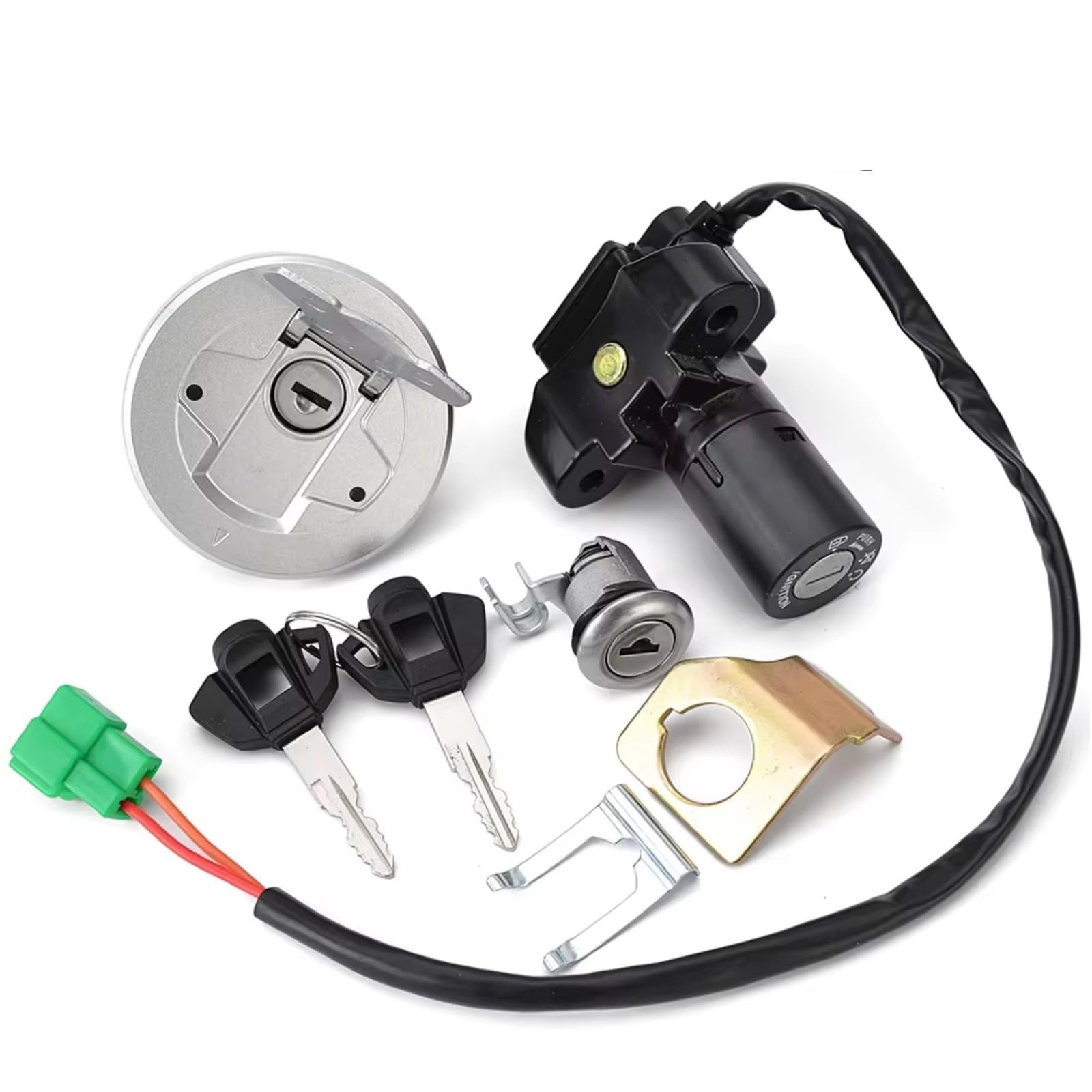 Zündschlüsselschalter Für Suzuki GSX150F GSX150 GIXXER 155/GSX 150 F/GSX 150F Zündschloss Tankdeckel Sitzschloss Schlüssel Start Key Lock Schalter Zündschlüsselschalter Für Suzuki GSX150F GSX150 GIXXER 155/GSX 150 F/GSX 150F Zündschloss Tankdeckel Sitzschloss Schlüssel Start Key Lock Schalter von NOVEMS