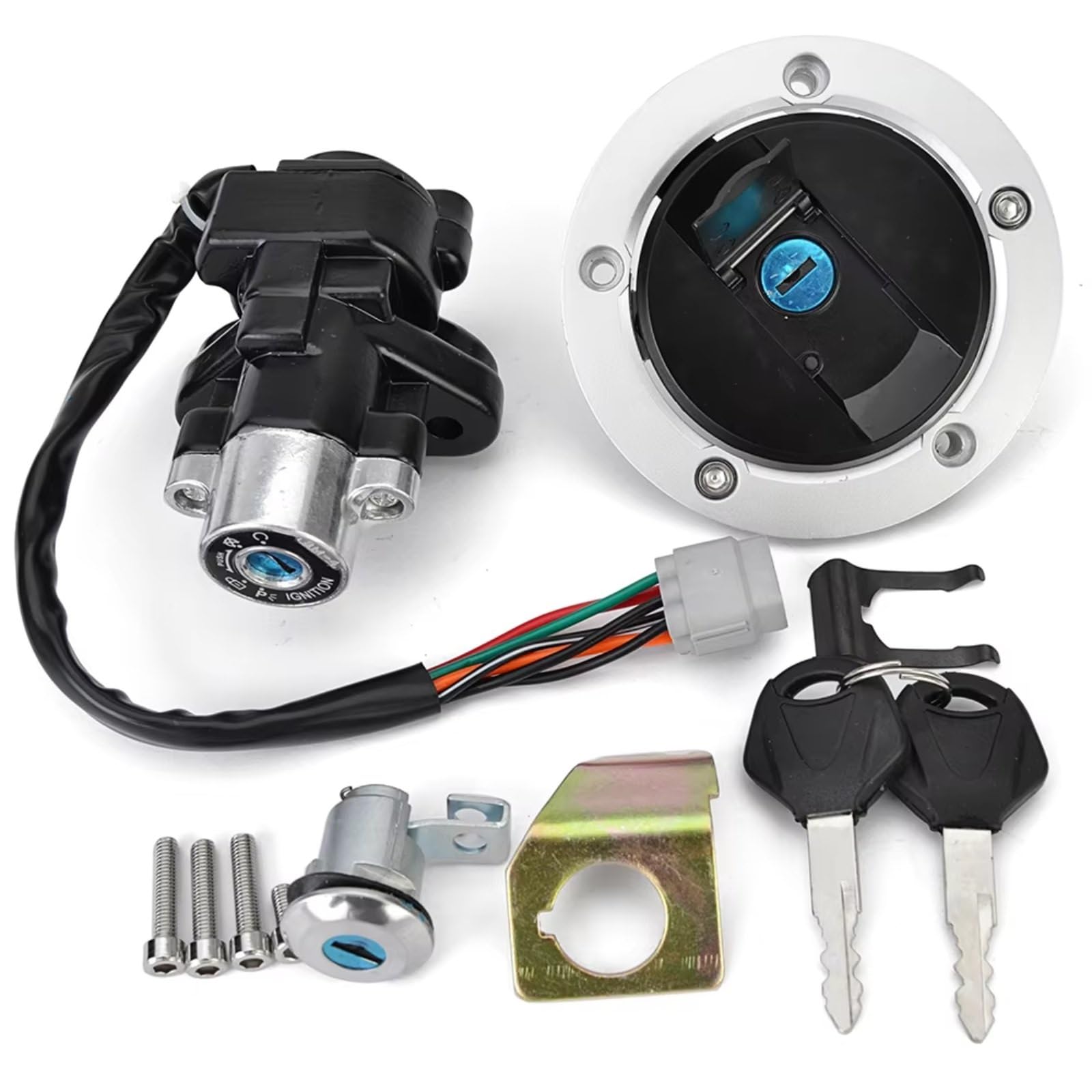 Zündschlüsselschalter Für Suzuki GSX650F Für Katana 650 DL650 DL1000 Für V-Strom 37000-11861 37101-31840 Kraftstoff Gas Kappe Zündung Schalter Sitz Lock Schlüssel Start Key Lock Schalter Zündschlüsselschalter Für Suzuki GSX650F Für Katana 650 DL650 DL1000 Für V-Strom 37000-11861 37101-31840 Kraftstoff Gas Kappe Zündung Schalter Sitz Lock Schlüssel Start Key Lock Schalter von NOVEMS