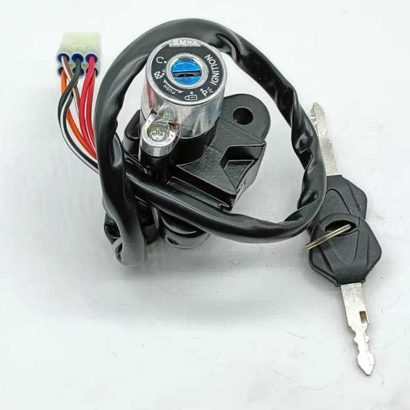 Zündschlüsselschalter Für Suzuki GSXR600 2001-2003 GSXR750 2000 2001-2003 GSXR1000 2001-2002 GSX1400 2002 2003 2004-2007 Zündschloss Sperrschlüssel Start Key Lock Schalter von NOVEMS
