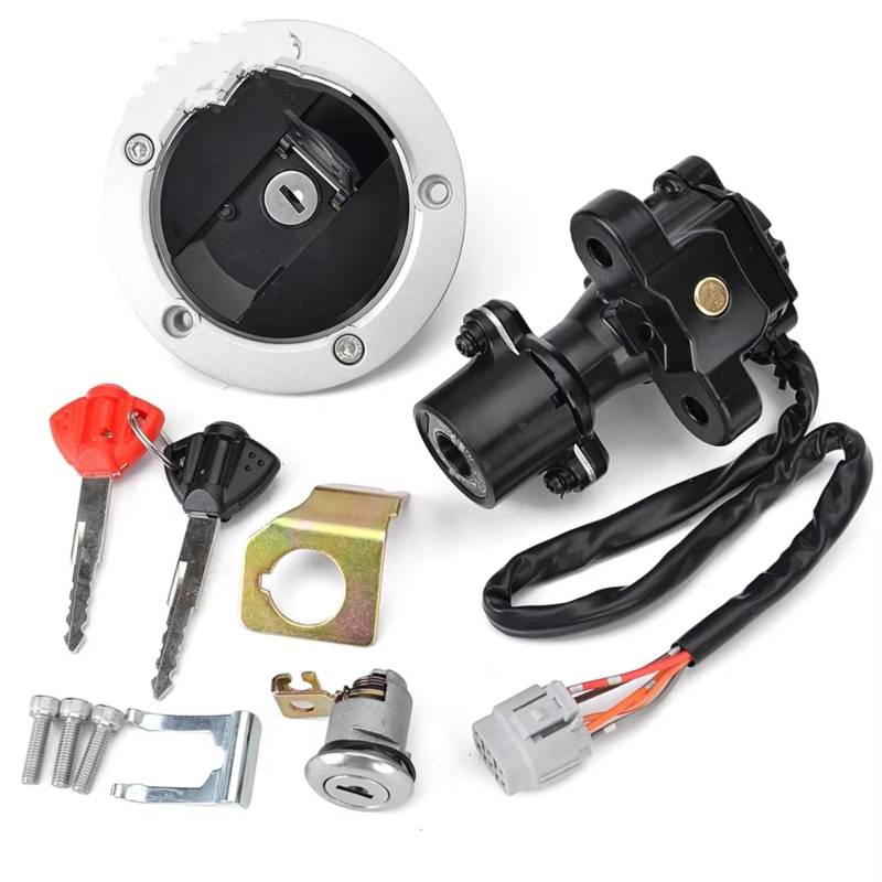 Zündschlüsselschalter Für Suzuki GSXR600 GSXR750 GSXR1000 GSXR GSX R GSX-R 600 750 1000 37101-4084137101-40831 37101-40830 Zündschloss Sitzschloss Start Key Lock Schalter von NOVEMS