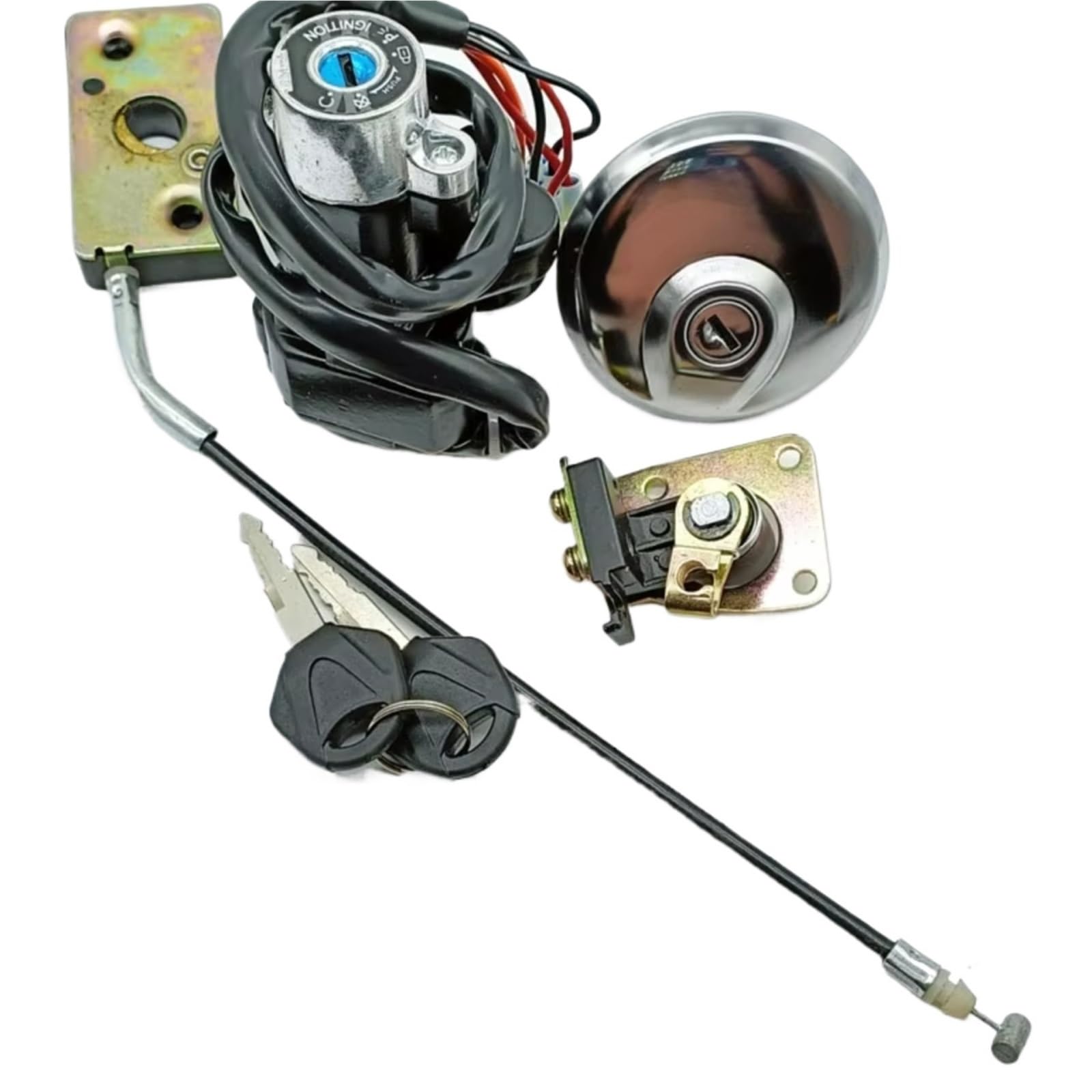 Zündschlüsselschalter Für Suzuki GZ125 1998 1999 2000 2001 2002-2003 GZ250 1999 2000 2001 2002 2003-2011 Zündschloss Kraftstoff Gas Kappe Sitz Schloss Schlüssel Start Key Lock Schalter Zündschlüsselschalter Für Suzuki GZ125 1998 1999 2000 2001 2002-2003 GZ250 1999 2000 2001 2002 2003-2011 Zündschloss Kraftstoff Gas Kappe Sitz Schloss Schlüssel Start Key Lock Schalter von NOVEMS
