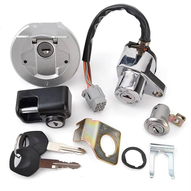 Zündschlüsselschalter Für Suzuki VZR1800BZ VZR1800B Für Boulevard M109R BOSS 37000-49891 37000-48890 Zündschloss Tankdeckel Sitzschloss Schlüssel Start Key Lock Schalter von NOVEMS