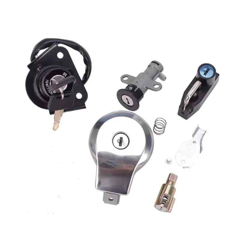 Zündschlüsselschalter Für Virago Xv125 Für Vstar Xv250 Für Virago 250 400 535 750 1100 Motorrad Tankdeckel Kappe Schloss Start Key Lock Schalter(A) von NOVEMS