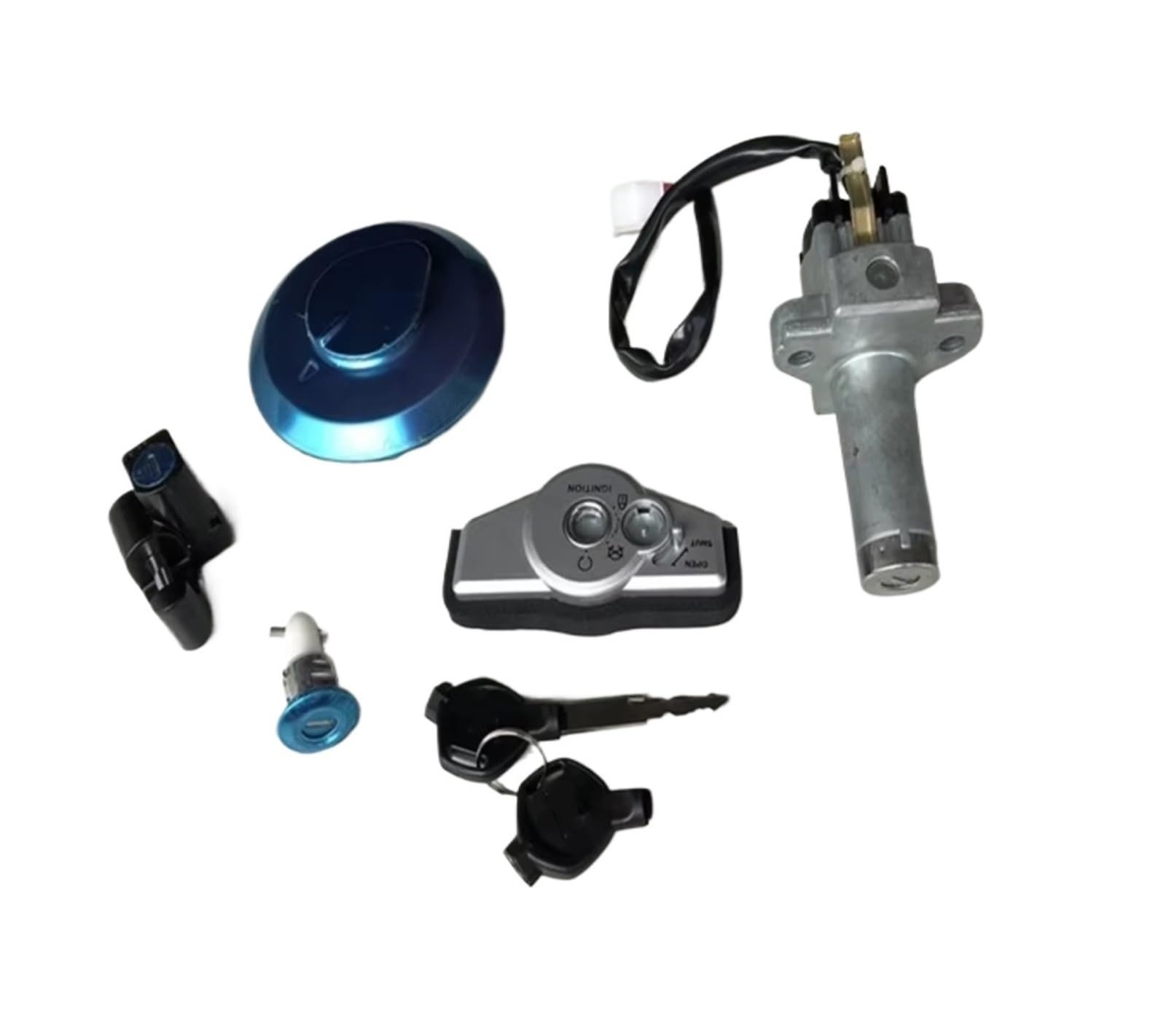 Zündschlüsselschalter Für WH125-7 WH125-8 KVX 125 CB125F GLR125 2015-2018 Motorrad-Zündschlossschloss Kraftstofftankdeckel-Abdeckungsschlosssatz Start Key Lock Schalter Zündschlüsselschalter Für WH125-7 WH125-8 KVX 125 CB125F GLR125 2015-2018 Motorrad-Zündschlossschloss Kraftstofftankdeckel-Abdeckungsschlosssatz Start Key Lock Schalter von NOVEMS