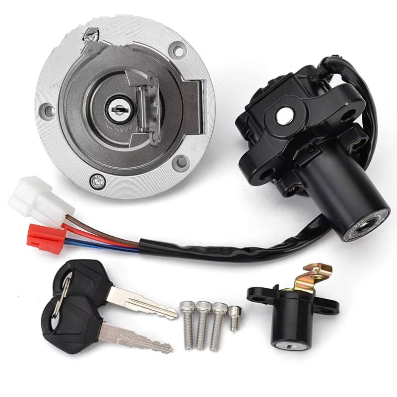 Zündschlüsselschalter Für XT660 XT660Z Für Tenere MT03 MT-03 YZF R6 R1 YZFR6 XJ6 XJ6F XJ6N FJ09 FZ09 FZ07 Kraftstoff Gas Kappe Zündung Schalter Sitz Schloss Start Key Lock Schalter von NOVEMS