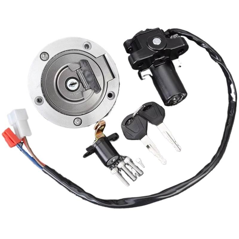 Zündschlüsselschalter Für XT660 XT660Z Für Tenere MT03 MT-03 YZF R6 R6 YZF-R1 R1 XJ6 XJ6F XJ6N FJ09 FZ09 FZ07 Zündschloss Sitzschloss Schlüsselsatz Start Key Lock Schalter von NOVEMS