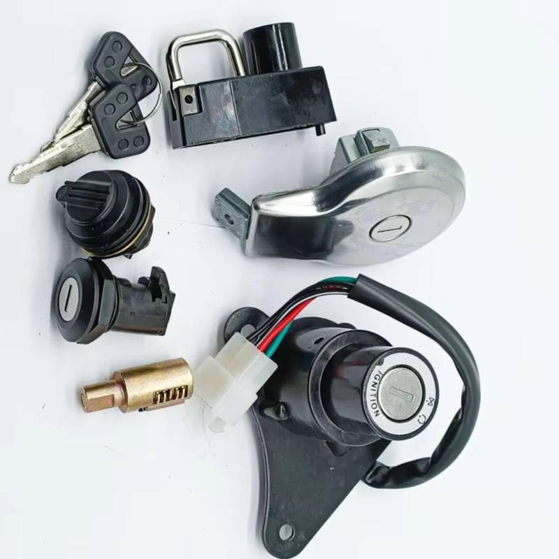 Zündschlüsselschalter Für XV125 Für Virago 125 1997 1998 1999-2000/XV250 Für Virago 250 1988 1989 1990-2013 Zündschloss Sperren Tankdeckel Set Sperrschlüssel Start Key Lock Schalter von NOVEMS