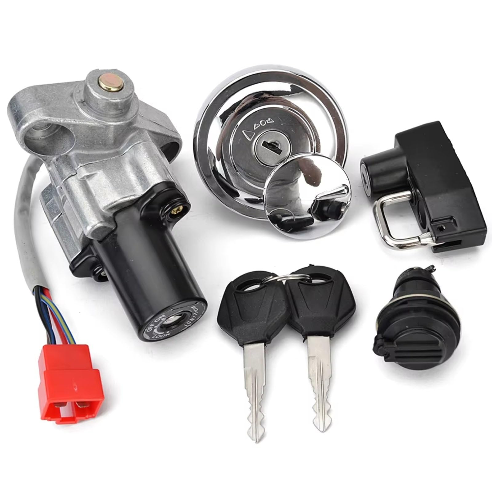 Zündschlüsselschalter Für XVS125 XVS250 XVS400 XVS400C XVS650 XVS650A XVS1100A Drag Star Classic Zündschloss Tankdeckel Sitzschloss Schlüsselsatz Start Key Lock Schalter Zündschlüsselschalter Für XVS125 XVS250 XVS400 XVS400C XVS650 XVS650A XVS1100A Drag Star Classic Zündschloss Tankdeckel Sitzschloss Schlüsselsatz Start Key Lock Schalter von NOVEMS