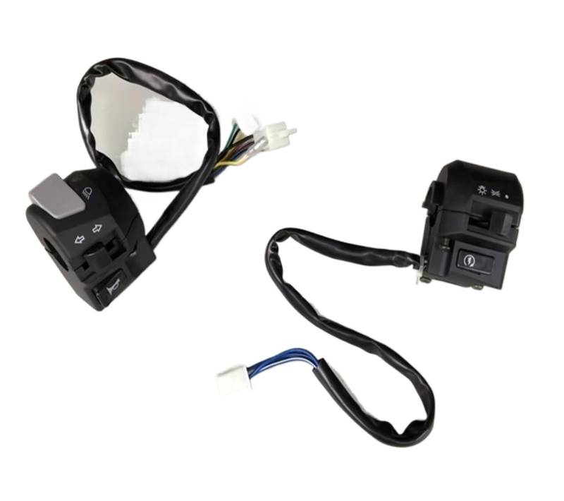 Zündschlüsselschalter Für YBR125 YBR 125 YB125Z/P/E Abbiegelicht Und Lichtwischer Zündung Motorradschalter Assy Handdruckknopfschalter Start Key Lock Schalter(A Pair(III)) von NOVEMS