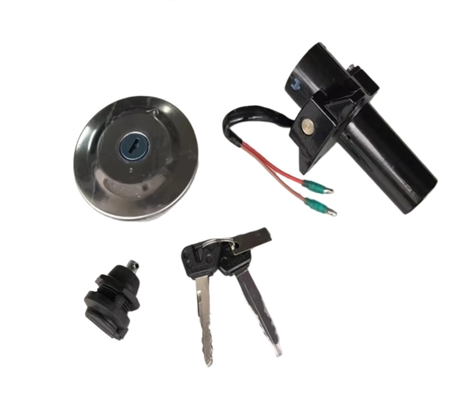 Zündschlüsselschalter Für YBR125 YBR 125 YBR150 YS150 2 Draht Linie Zündung Motorrad Zündschloss Kraftstoff Tankdeckel Sitz Schloss Schlüssel Kit Start Key Lock Schalter Zündschlüsselschalter Für YBR125 YBR 125 YBR150 YS150 2 Draht Linie Zündung Motorrad Zündschloss Kraftstoff Tankdeckel Sitz Schloss Schlüssel Kit Start Key Lock Schalter von NOVEMS