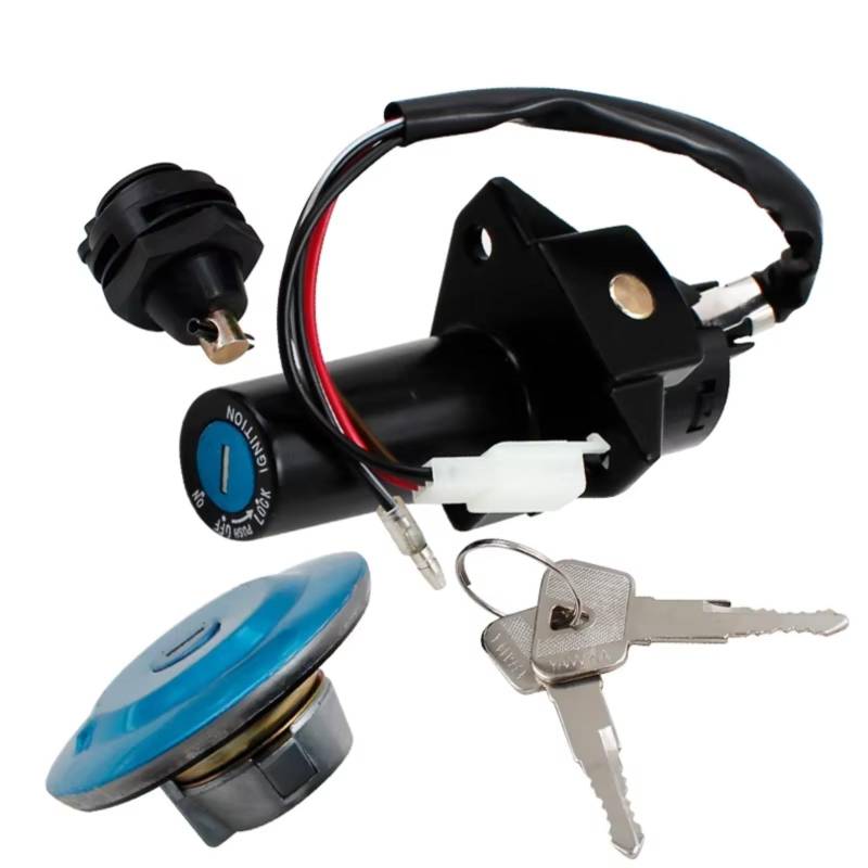 Zündschlüsselschalter Für YBR125ED YBR125 2012 2013 2014 Motorrad-Zündschlossschloss Kraftstofftankdeckelabdeckung Sitzgriffschlösser Inklusive Schlüssel Start Key Lock Schalter von NOVEMS