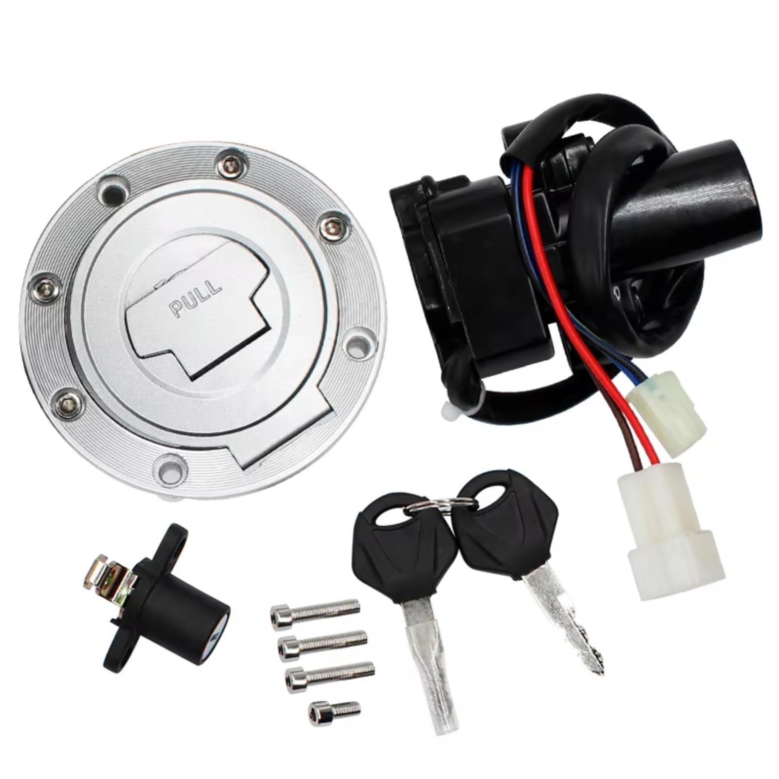 Zündschlüsselschalter Für YZF-R6 YZF-R1 MT03 FZ09 FZ6R FJR1300 FZ6 Motorrad Zündschloss Schloss Kraftstoff Tankdeckel Abdeckung Sitz Griff Schlösser Start Key Lock Schalter Zündschlüsselschalter Für YZF-R6 YZF-R1 MT03 FZ09 FZ6R FJR1300 FZ6 Motorrad Zündschloss Schloss Kraftstoff Tankdeckel Abdeckung Sitz Griff Schlösser Start Key Lock Schalter von NOVEMS