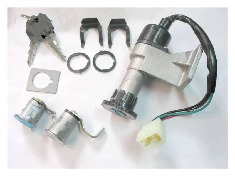 Zündschlüsselschalter Schloss Zündschlüssel Set Sitz Schloss Schlüssel Für QJ Für Keeway GY6 Roller Motorrad Ersatzteil Start Key Lock Schalter von NOVEMS