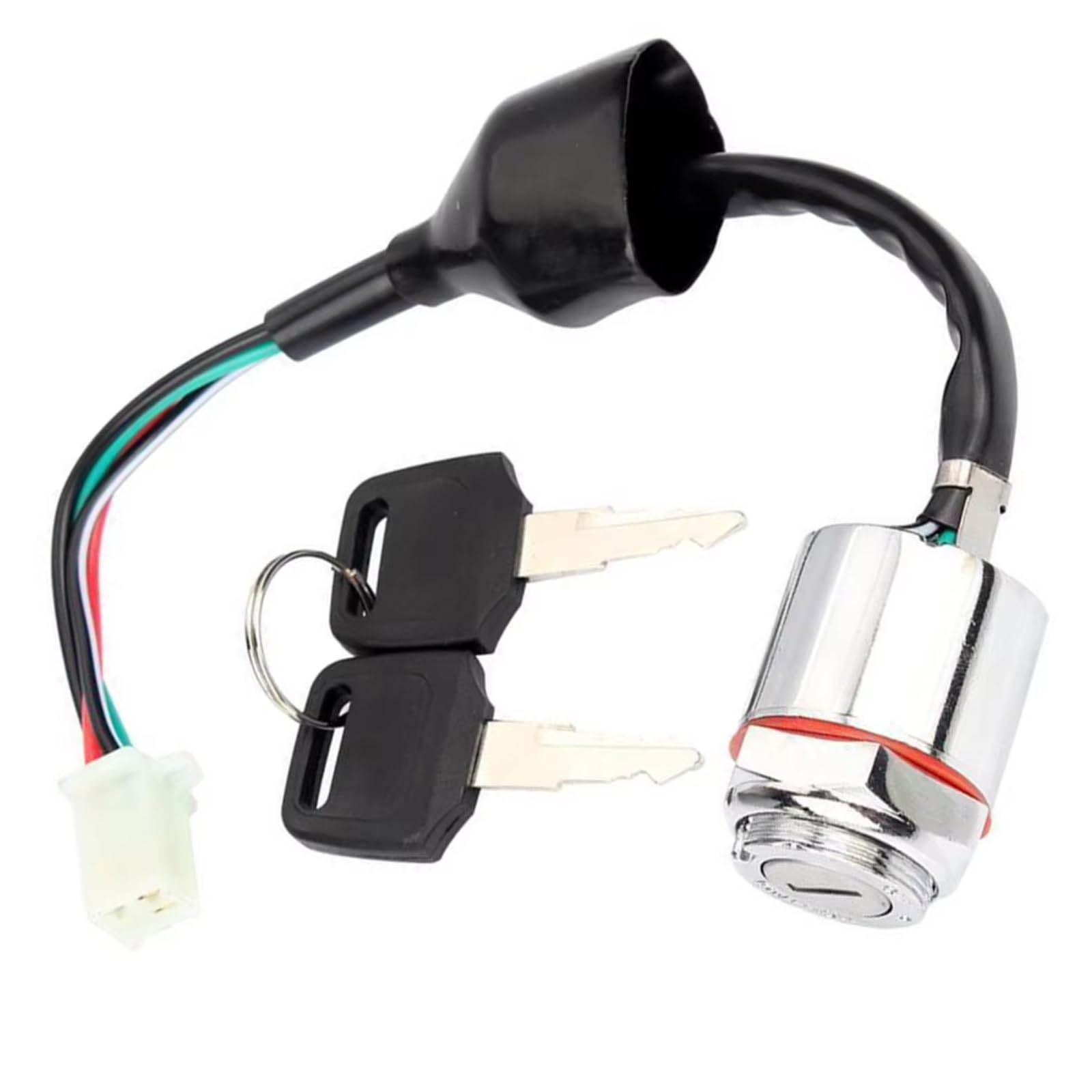 Zündschlüsselschalter Schlüsselstartschalter Schlüsselwörter Schlüsselzündschalter Einfache Installation Hochfester Schlüsselzündschalter Quad Bike Motorrad Start Key Lock Schalter von NOVEMS
