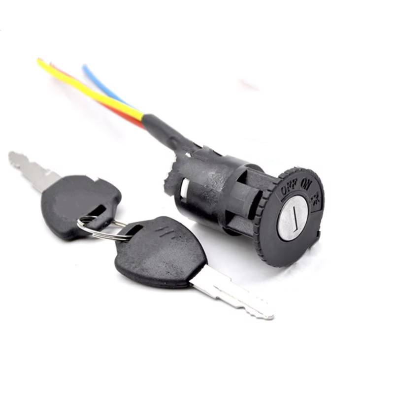 Zündschlüsselschalter Tragbarer Zündschlüssel Power Lock Universal Elektrofahrrad Radfahren Staubdichte Fahrradteile Für Elektroroller Start Key Lock Schalter von NOVEMS