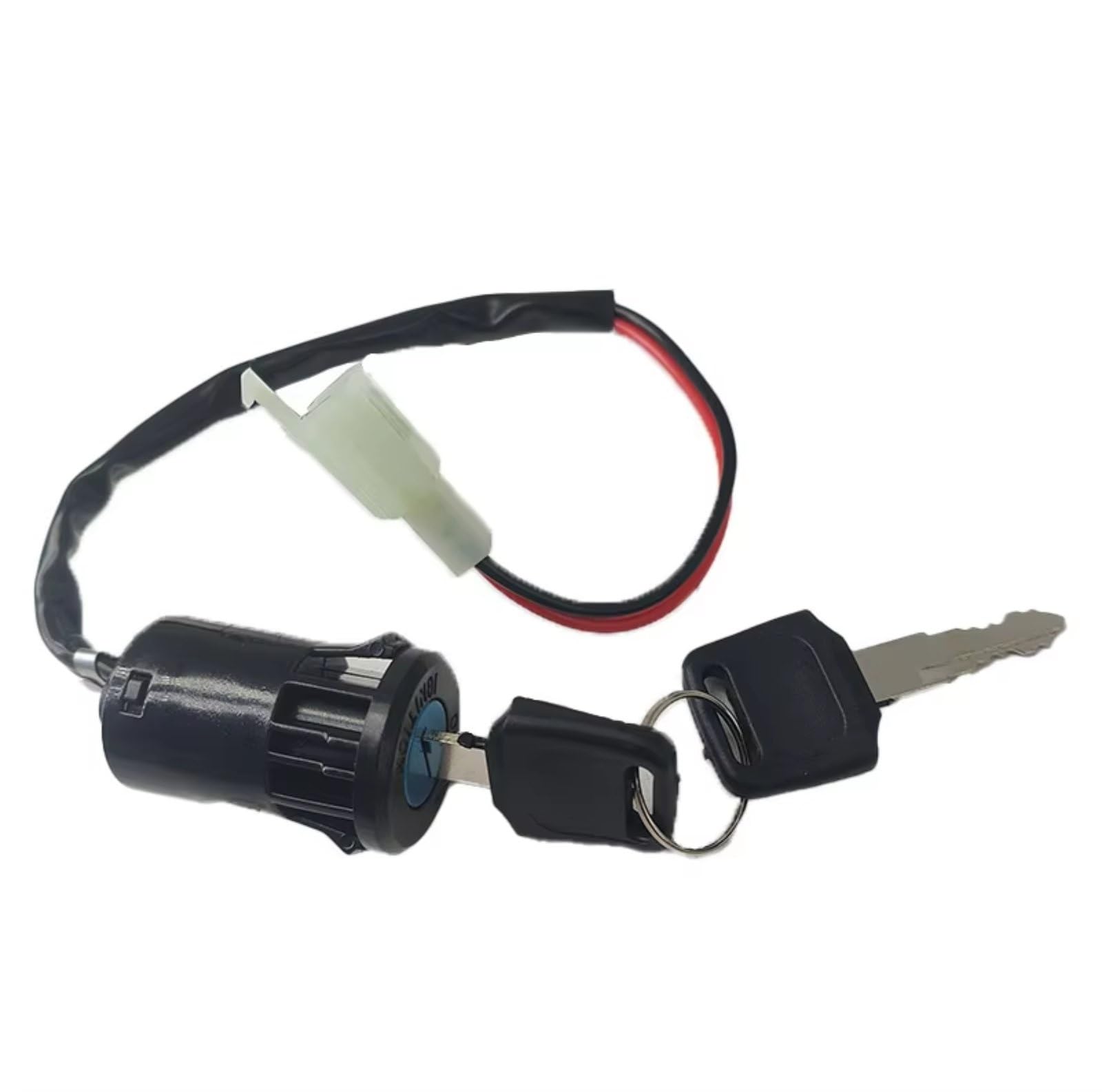 Zündschlüsselschalter Zündschlüsselschalter Für Mopeds 2-adrig 28 Mm Loch ATV Dirtbike Zubehör Elektrisches Motorrad Go-Kart EIN-/Aus-Werkzeug Langlebig Start Key Lock Schalter(1 Piece) von NOVEMS