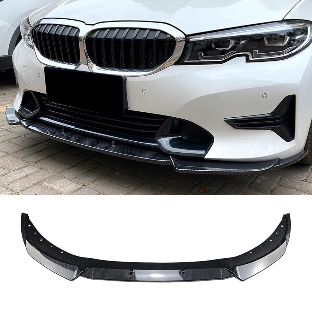 Auto Frontspoiler Stoßstange Lippe für BMW 3er G20 G21 320i 325i 2019 2020 2021 2022,Dauerhaft AntiKollision Frontstoßstange Diffusor Seitensplitter Protector,B-Carbon Fiber Auto Frontspoiler Stoßstange Lippe für BMW 3er G20 G21 320i 325i 2019 2020 2021 2022,Dauerhaft AntiKollision Frontstoßstange Diffusor Seitensplitter Protector,B-Carbon Fiber von NOVSKI