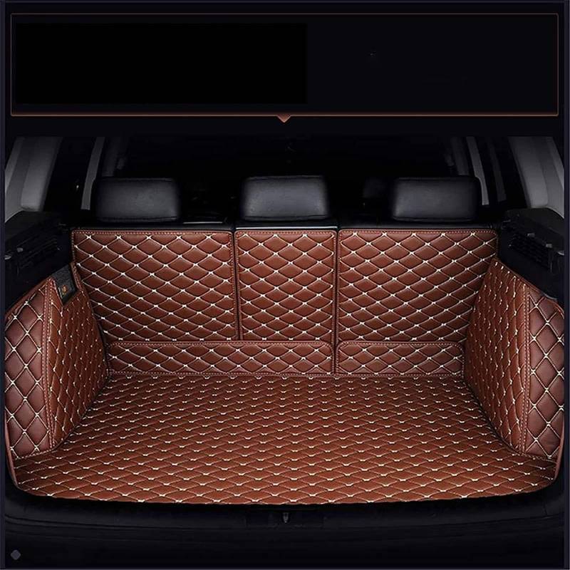 Auto Kofferraum Matte Passend für Mini Countryman 2018-2023,Vollständig Abdeckende Kratzfestem Verschleißfest Auto Innenraum ZubehöR Schutzmatte,E-Brown von NOVSKI