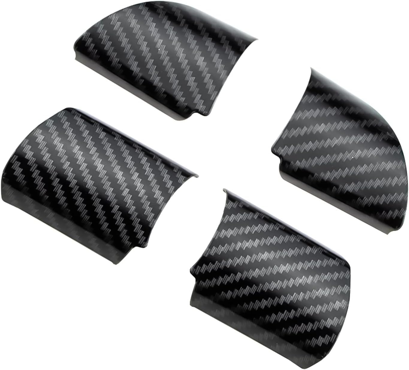 Auto lenkrad Verkleidung Abdeckung,für Ford Focus 2 MK2 2005-2011 Langlebige Kratzfeste Schutzabde Innere zubehör Lenkrad Panel Abdeckung Trim.,A-Carbon Fiber Black von NOVSKI