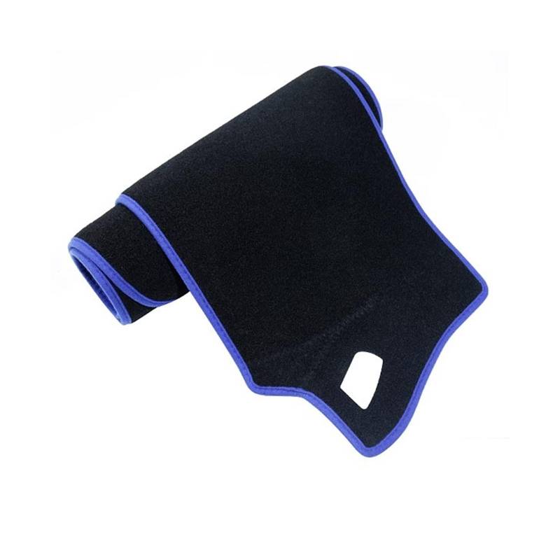 Für Nissan X-Trail Rogue T33 2021-2024 2022 2023 Auto Armaturenbrett Abdeckung, Armaturenbrett Matte Sonnenschutz rutschfeste Innen Styling Zubehör,C-Polyester Blue Edge von NOVSKI