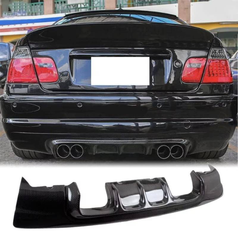 Heckdiffusor Heckstoßstange für BMW 3 Series E46 M3 Coupe Convertible 2000-2003 2004 2005 2006,Heckdiffusor Heckspoiler Stoßstange Schützen Abdeckung Zubehör von NOVSKI